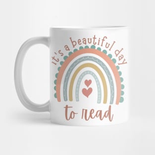 It's A Beautiful Day To Read Book Lovers Tee Mug